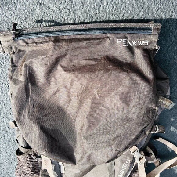 Gregory Savant 58 Backpack Unisex Large 58L Gray Hiking Camping Size Medium - Picture 5 of 16